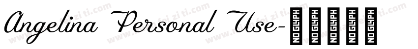 Angelina Personal Use字体转换